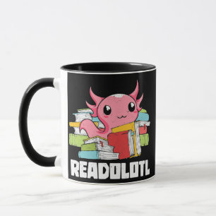 Bookworm Readolotl Reading Amphibian Mug