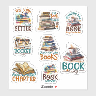 Bookworm Sticker