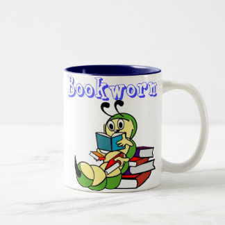 Bookworm Two-Tone Coffee Mug