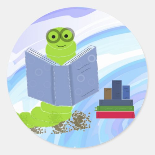 Bookworms Are Cool Sticker