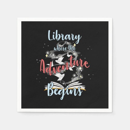 Bookworms Readers Literature Nerds Gift Library Wh Napkins