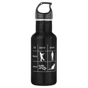 Boolean Logic Programmer Stainless Steel Water Bottle