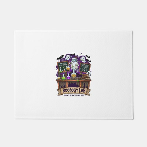 Boology Lab Spooky Science Ghost Scientist Potions Doormat