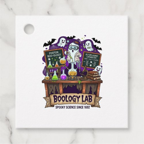Boology Lab Spooky Science Ghost Scientist Potions Favor Tags
