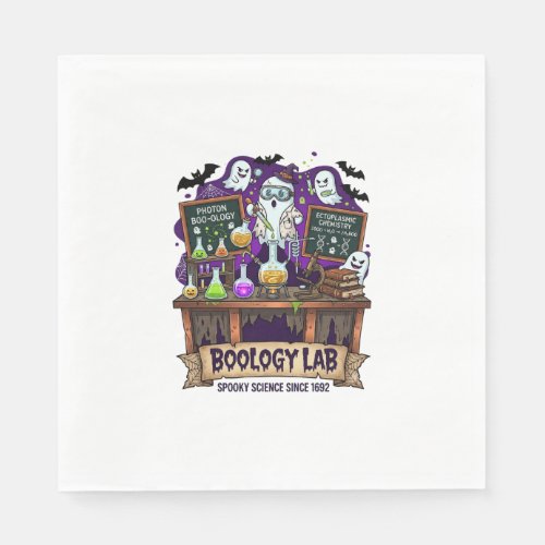 Boology Lab Spooky Science Ghost Scientist Potions Napkins
