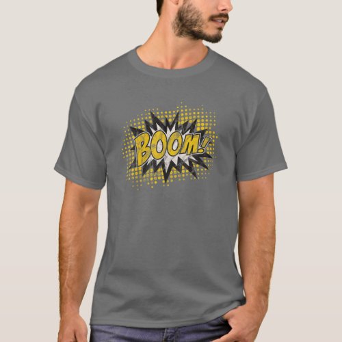 Boom Bang Pow Comic Book Explosion Speech Bu T_Shirt