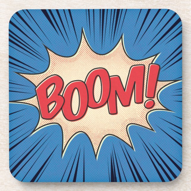 Boom! Beverage Coaster (Front)