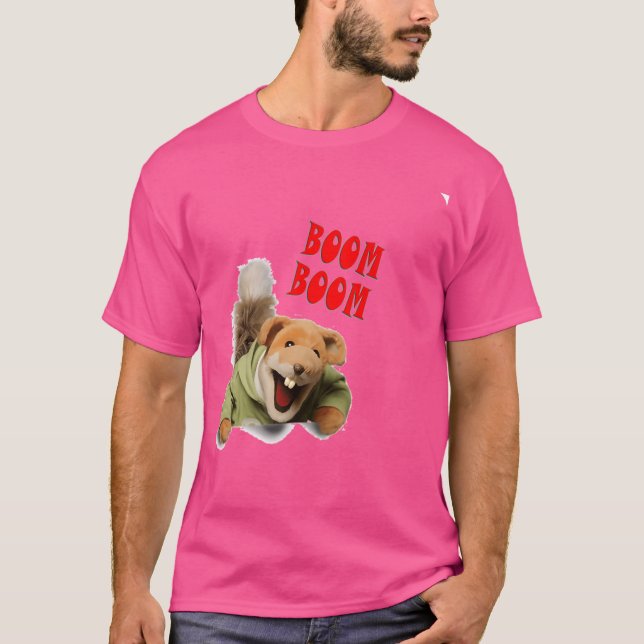 Boom Boom Basil Brush T-Shirt (Front)