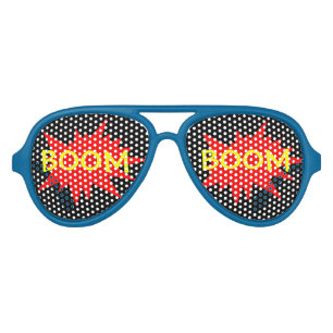 Boom Boom Funny Party Comic Glasses