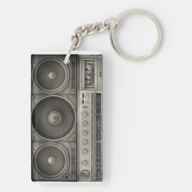 Boom Box Key Chain (Back)