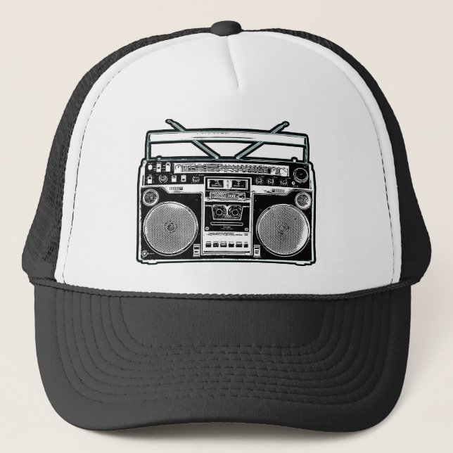 Boom Box Trucker Hat (Front)