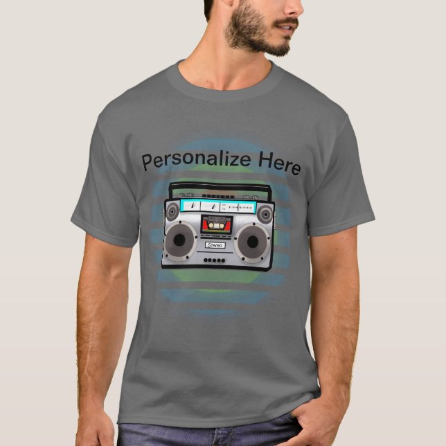 Boom Box Vintage T-Shirt (Front)