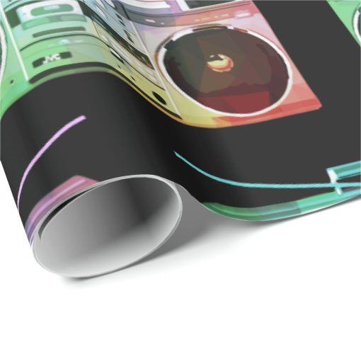 BOOM box Wrapping Paper, Hip Hop Wrapping Paper | Zazzle