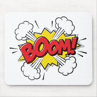 Boom Cartoon Design Mouse Pad