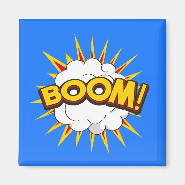 Boom! Cartoon Explosion Magnet (Front)
