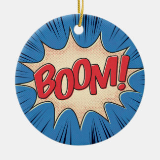 Boom! Ceramic Ornament
