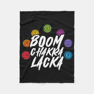 Boom Chakra Lacka Yoga Meditation Reiki Spiritual  Fleece Blanket