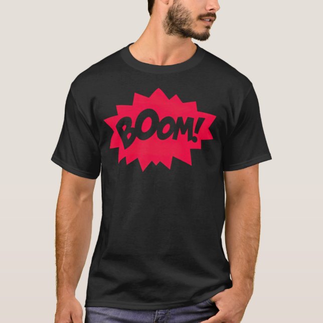 Boom chat bubble radio play cowboy  T-Shirt (Front)