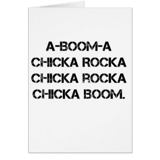 BOOM CHICK A BOOM Girl Scout Grunge Campfire Song Cards