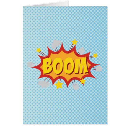 BOOM comic book sound effect Cards (Front)