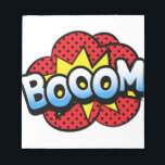Boom dynamite notepad<br><div class="desc">boom dynamite bom explosion comic style superhero</div>