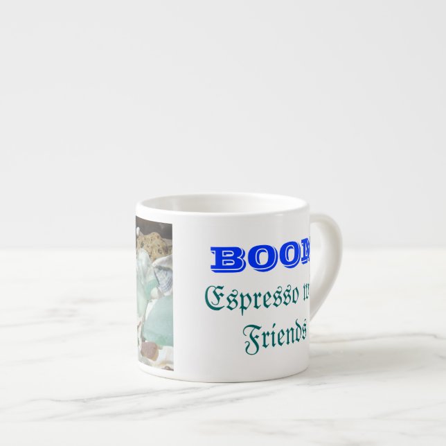 BOOM Espresso with Friends mugs Seaglass Fossils (Front Right)