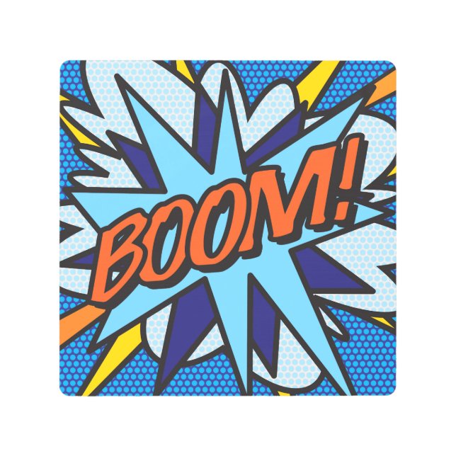 BOOM Fun Retro Comic Book Pop Art (Front)