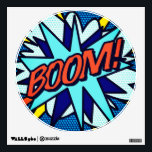 BOOM Fun Retro Comic Book Pop Art Wall Decal<br><div class="desc">A fun,  cool and trendy retro comic book pop art-inspired design that puts the wham,  zap,  pow into your day. The perfect gift for superheroes,  your friends,  family or as a treat to yourself. Designed by ComicBookPop© at www.zazzle.com/comicbookpop*</div>