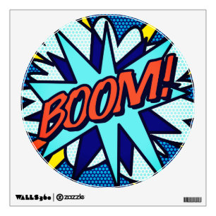 BOOM Fun Retro Comic Book Pop Art Wall Decal