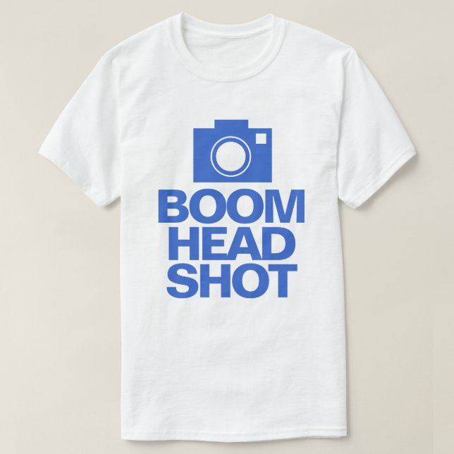 Boom Head Shot T-Shirt (Design Front)