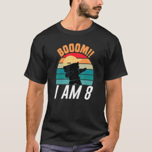Boom I Am 8 Dabbing Boys 8th Birthday Eight Years T-Shirt