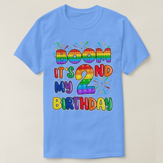 Boom Itx27s My 2nd Birthday Two Bubble Toy T-Shirt (Design Front)
