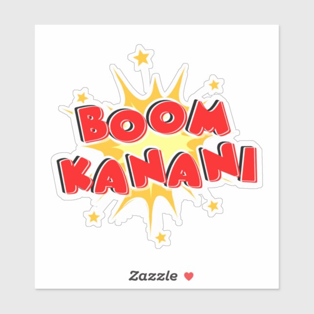 Boom kanani sticker (Sheet)