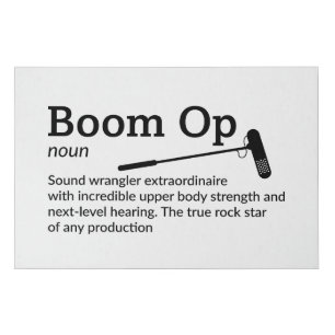 Boom Op Definition Set Life Decor 36" x 24" Faux Canvas Print