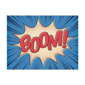 Boom! Postcard