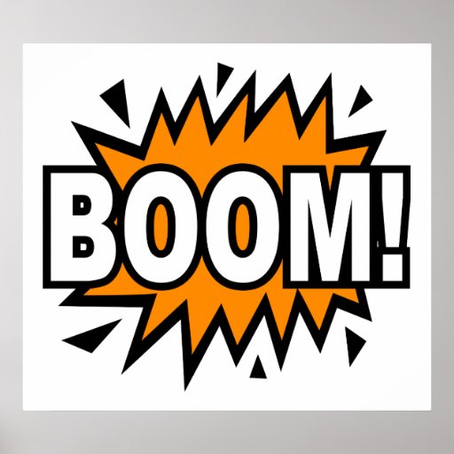 Boom Poster | Zazzle