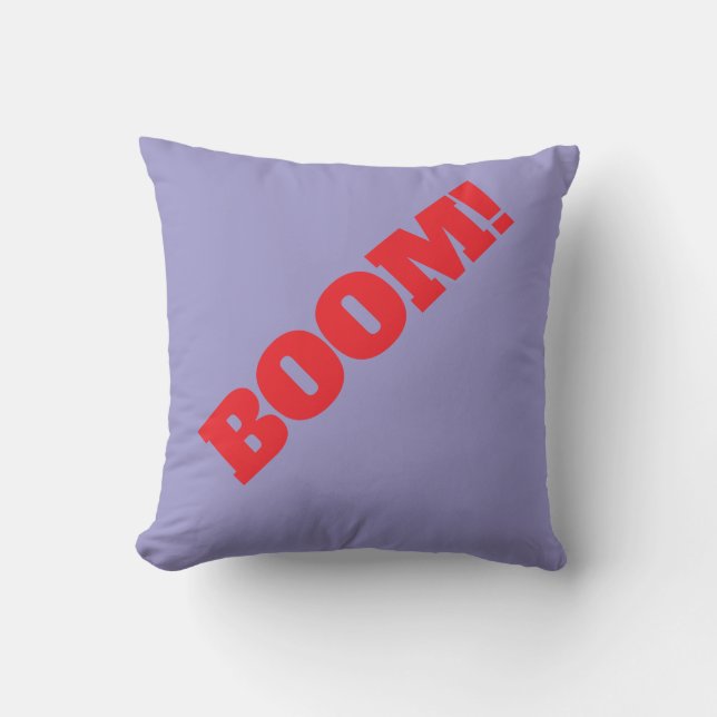 BOOM Professional elegant modern minimalist plain Throw Pillow (Front)