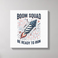 Boom Squad Patriotic Fireworks Vintage Shirt Desig