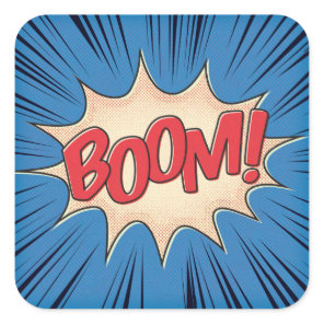 Boom! Square Sticker