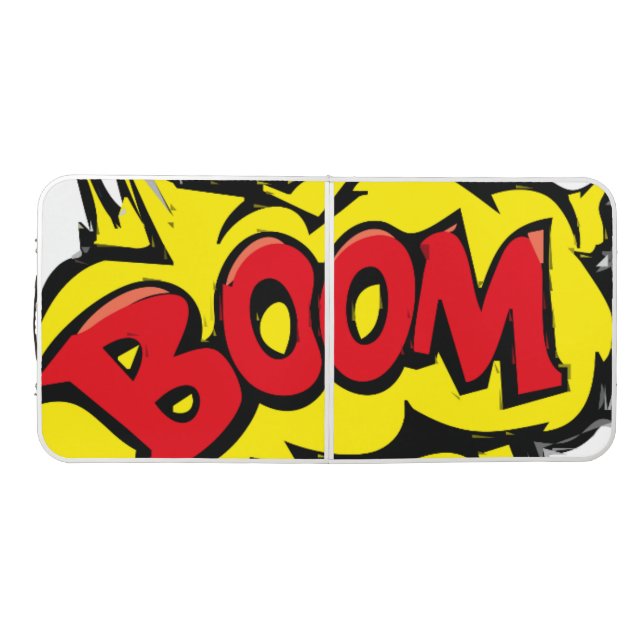 "BOOM" TAILGATING Pong Table POP ART (Top)