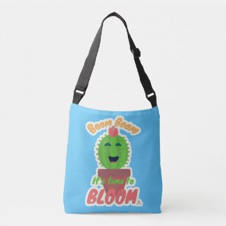 Boom Time To Bloom Funny Cactus Fun Art