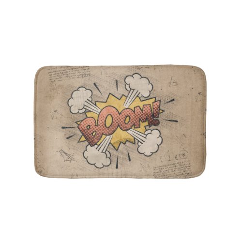 BOOM Vintage Comic Book Steampunk Pop Art Bath Mat