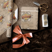 BOOM! Vintage Comic Book Steampunk Pop Art Wrapping Paper