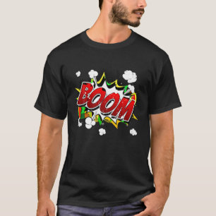 Boom Vintage Pop Art Retro Comic Book Gift Apparel T-Shirt