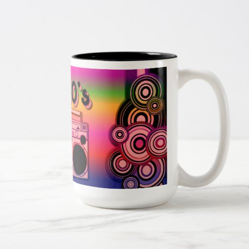 Boombox 80s Retro Coffee Mug 2