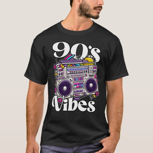 Boombox 90s Vibes T_Shirt