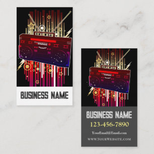 Boombox Blast Business Card