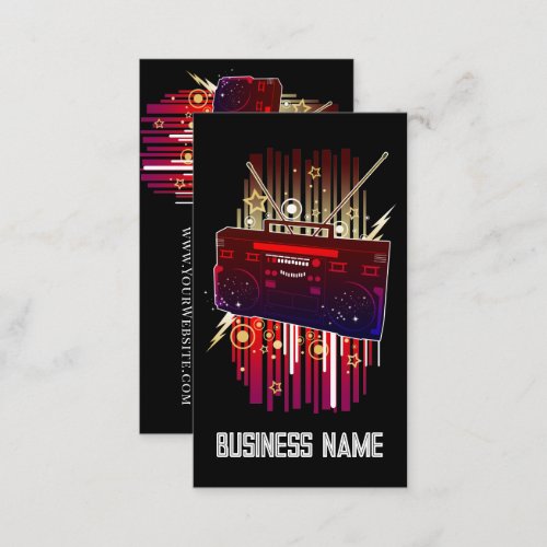 Boombox Blast Business Card