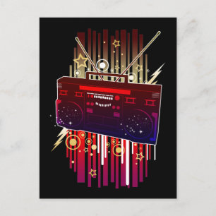 Boombox Blast Postcard