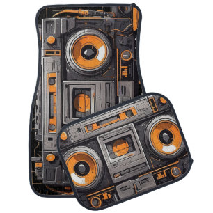 BoomBox Blast Retro Car Mats